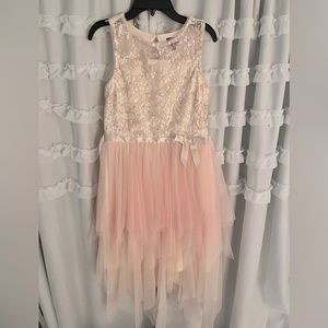 Light Pink Girls Formal Dress